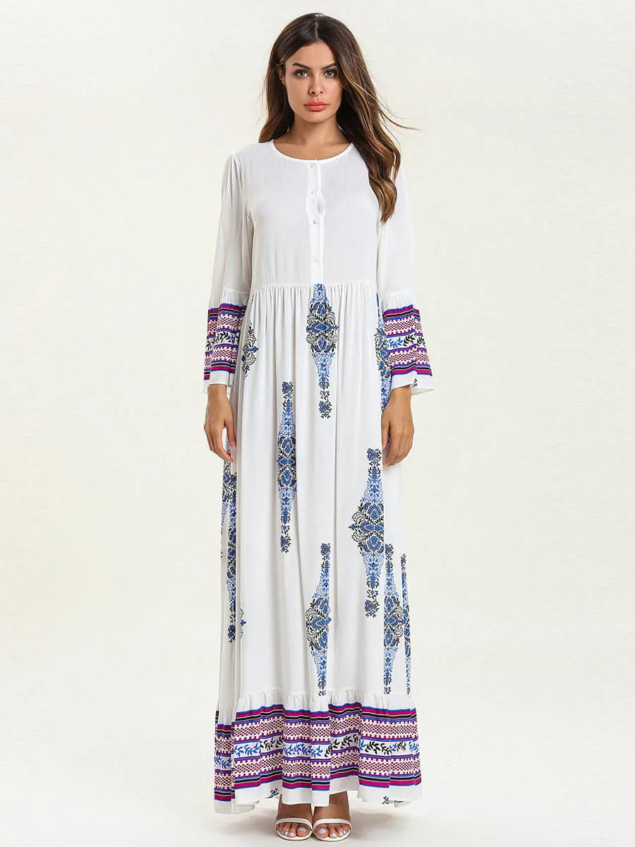 2019 abaya Qatar ОАЭ турецкий исламский Малайзия Плиссированное мусульманское платье