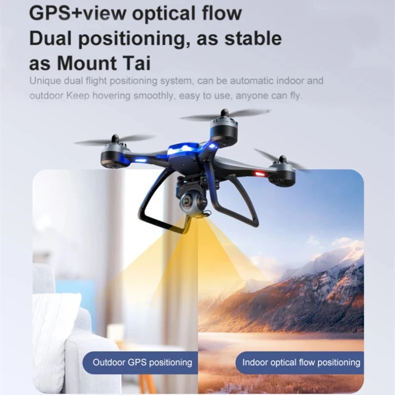 Профессиональный 6K GPS 5G ESC PTZ камера Wi-Fi FPV Дрон оптический поток Postion 2000 м