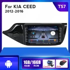 Автомагнитола IPS Android, мультимедийный видеоплеер, навигация GPS для KIA Cee 'd CEED JD 2012 2013 2014 2015 2016, 2 Din, без Dvd, стерео