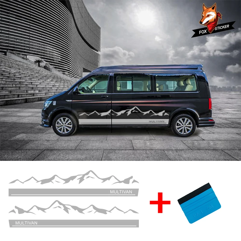 2 стороны автомобиля Авто наклейки для тела Графика Виниловая пленка оклеивания