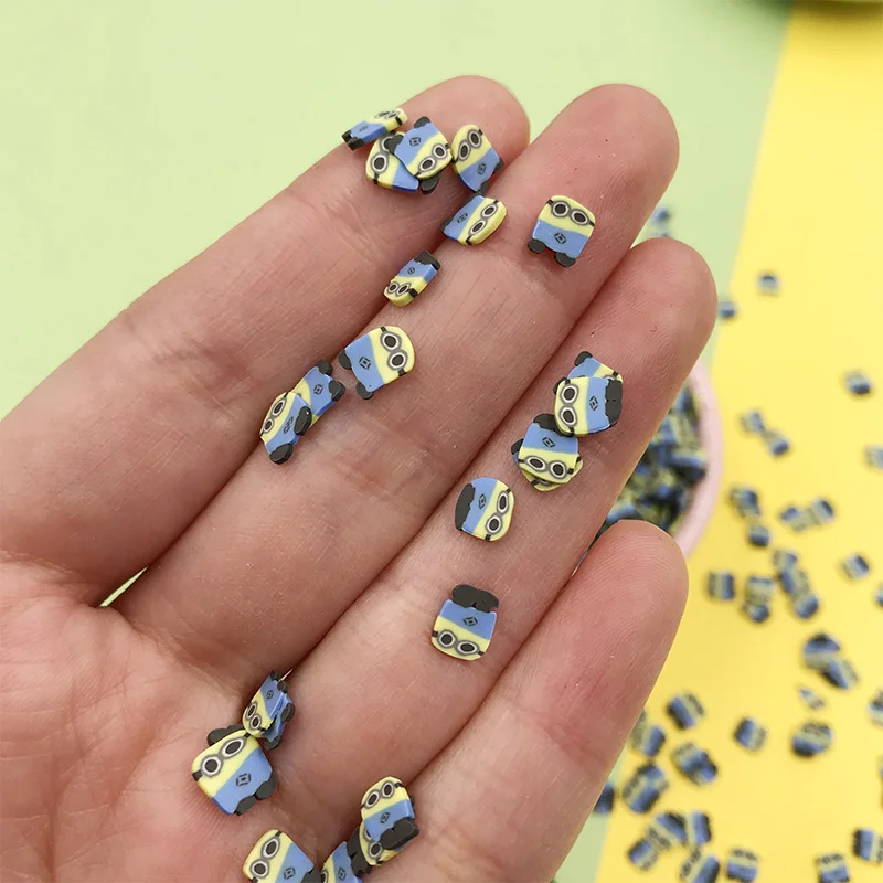 100g/lot Hot Selling Cartoon Slices Clay Sprinkles for Crafts Making DIY Phone Case Nail Art Decoration Material 5mm | Дом и сад