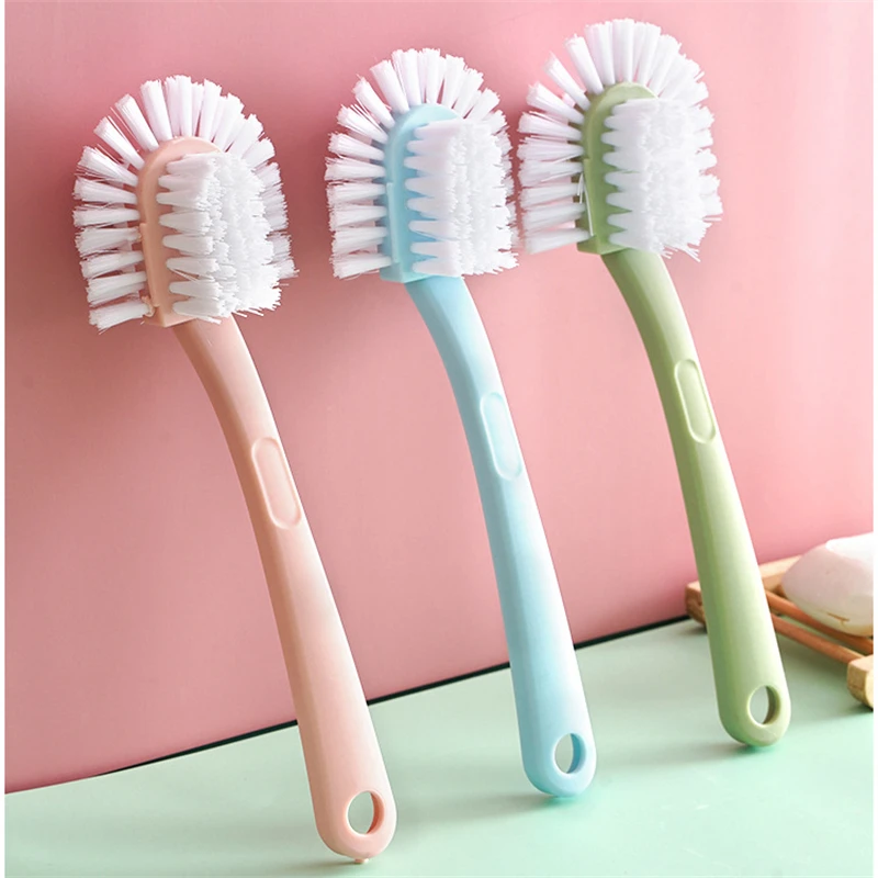 

Arrival Household Multifunctional All-round Five-sided Shoe Washing Brush Plastic Long-handled Hanging Soft-bristle Shoe Brush