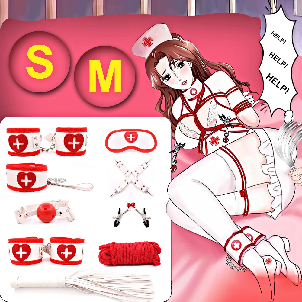 SM игровой набор для взрослых секс игрушки кожаные слинги с наручниками мяч хлыст