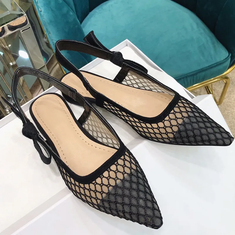 

Prowow Woman Shoes Bow-Knot Pointed Toe Sandals Thin Heels Lady Shoes Summer Cool Solid Sandals Fashion Sexy Shoes Women 2021