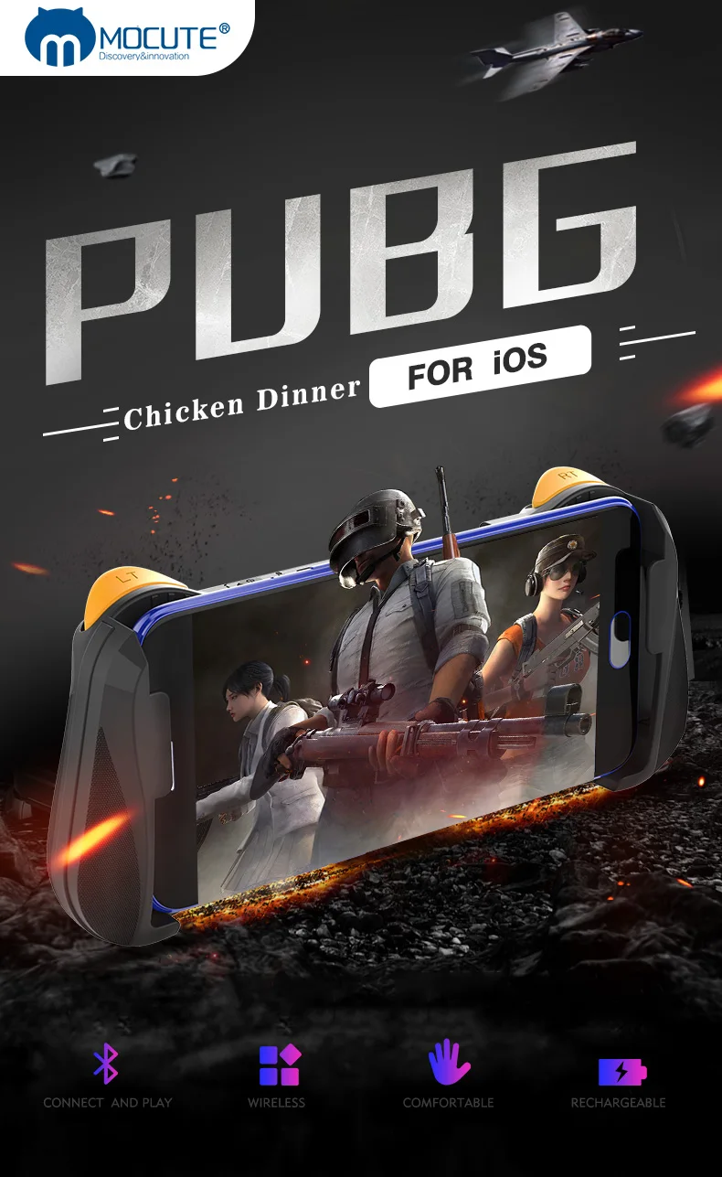 Bluetooth 4,0 PUBG геймпад 057 триггер мобильный джойстик PUBG мобильный контроллер игровой коврик для Android планшета IPhone XS геймпад инструмент