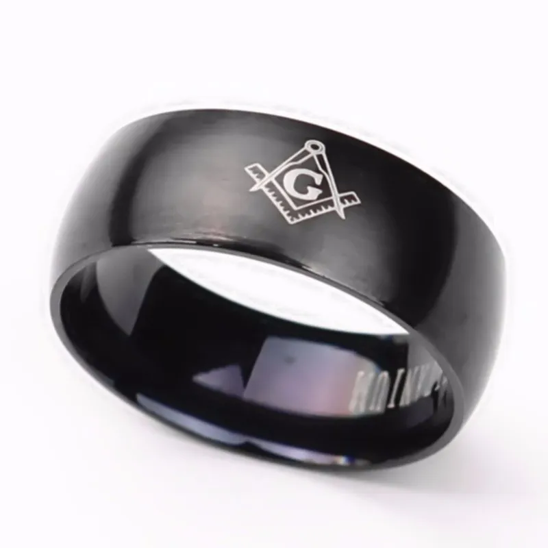 MOREDEAR 8 мм титановые масонские кольца Freemasons для мужчин и женщин