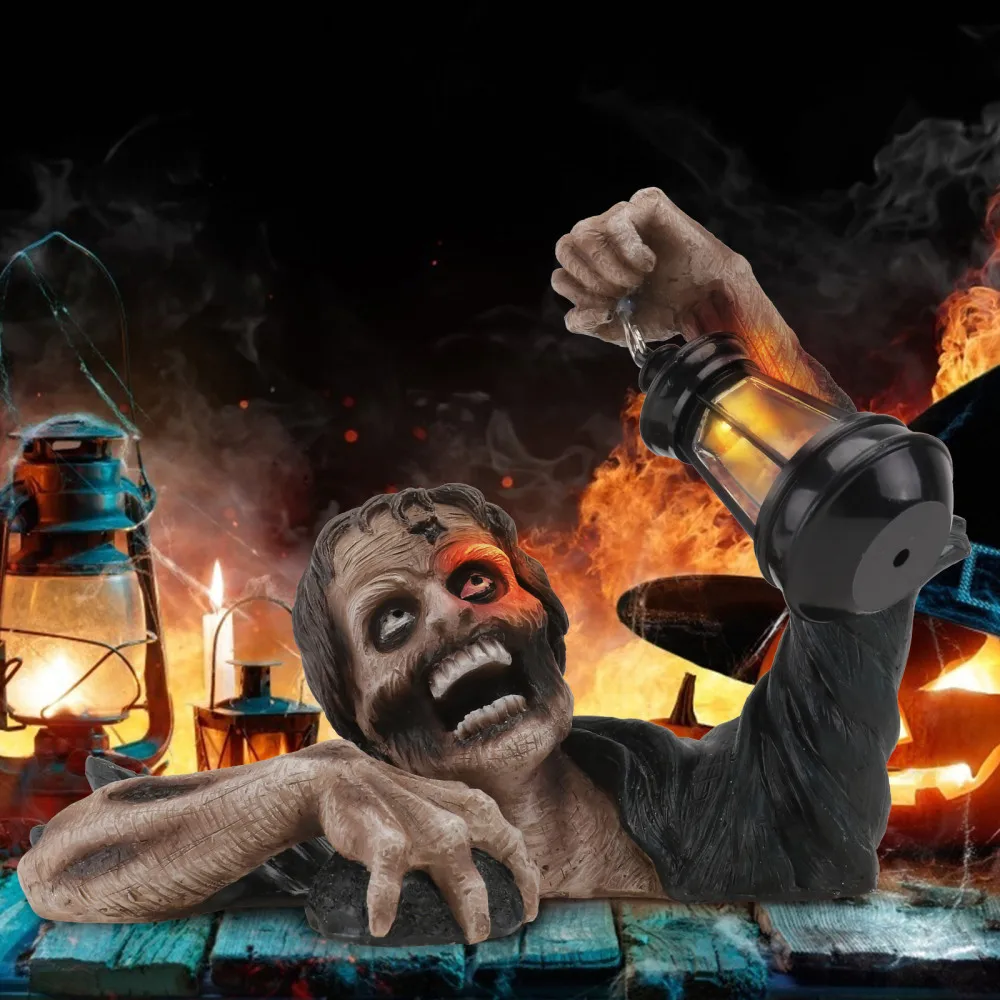

1Pc Creepy Zombie Light Decorative Night Lamp Yard Zombie Adornment