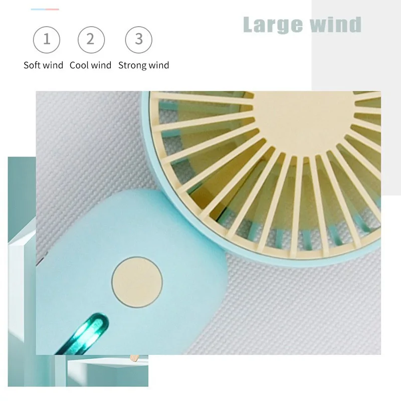 

New Usb Charging Mini Handheld Fan Portable Mini Air Cooler 2021 Charging Fan High Quality 1.5W Fan