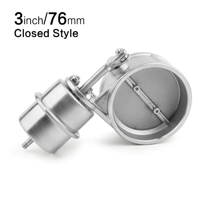 Выхлопной вырез из нержавеющей стали с вакуумной активацией 3 дюйма 76