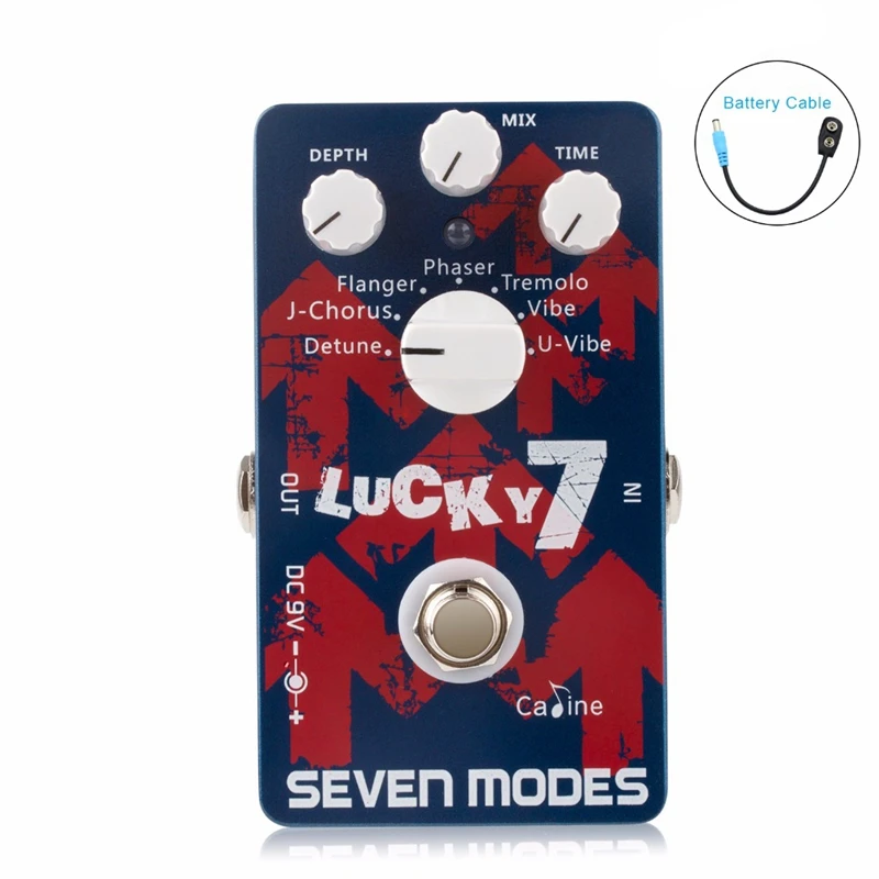 

Caline CP-38 Electric Guitar Effect Pedal Lucky 7 Guitar Accessories Pedal Effect True Bypass Digital Circuit Design Guitar Part