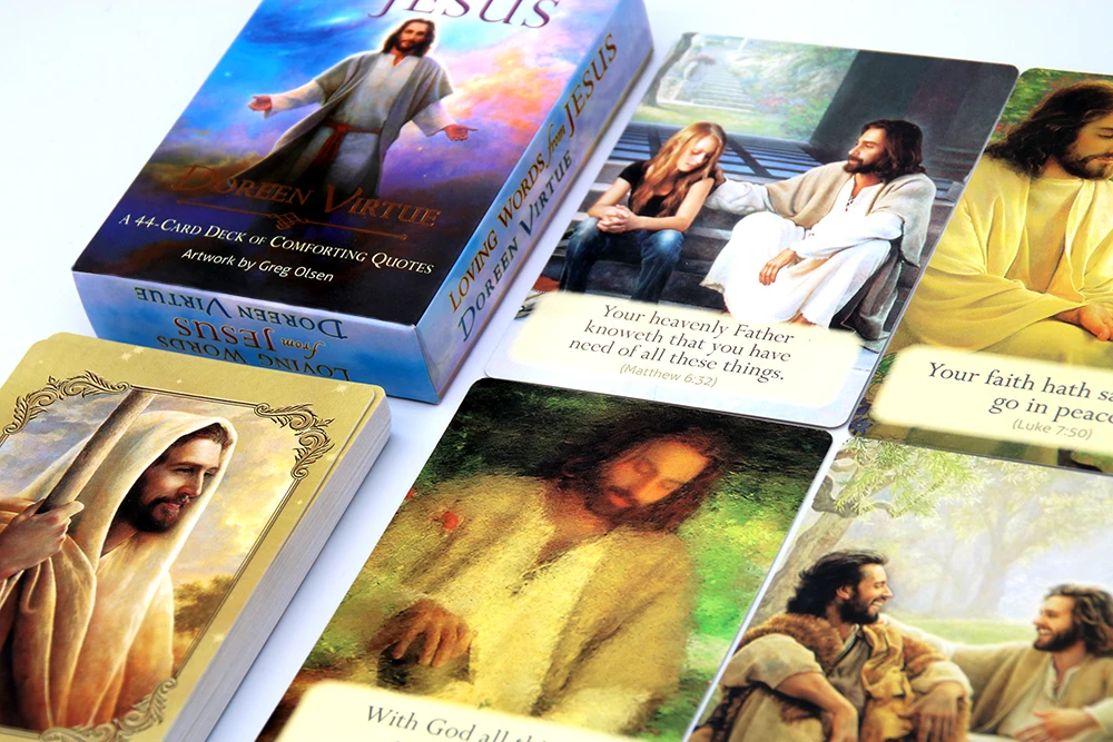 Любовь слова от Иисуса 44-игральной карты утешительное цитаты произведение