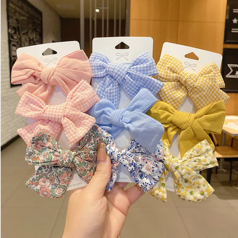 

Children's Cloth Hairpin Broken Flower Bow Hair Ornament Little Cute Baby Side Clip Princess Hair Accessories For Girl