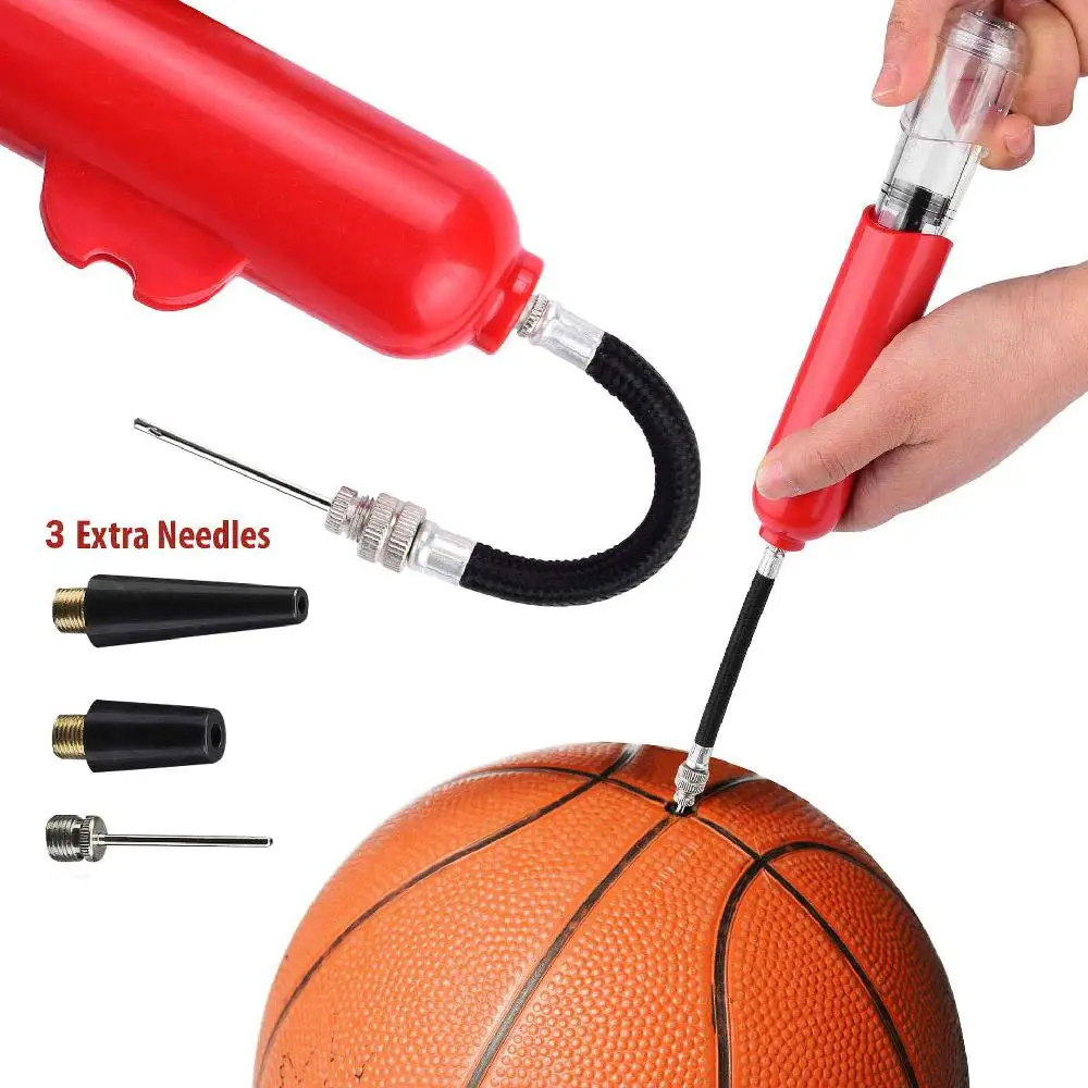 Air Pump Multifunction Portable Platic Pumping Tool for Basketball Football Volleyball with 3 Extra Needle |