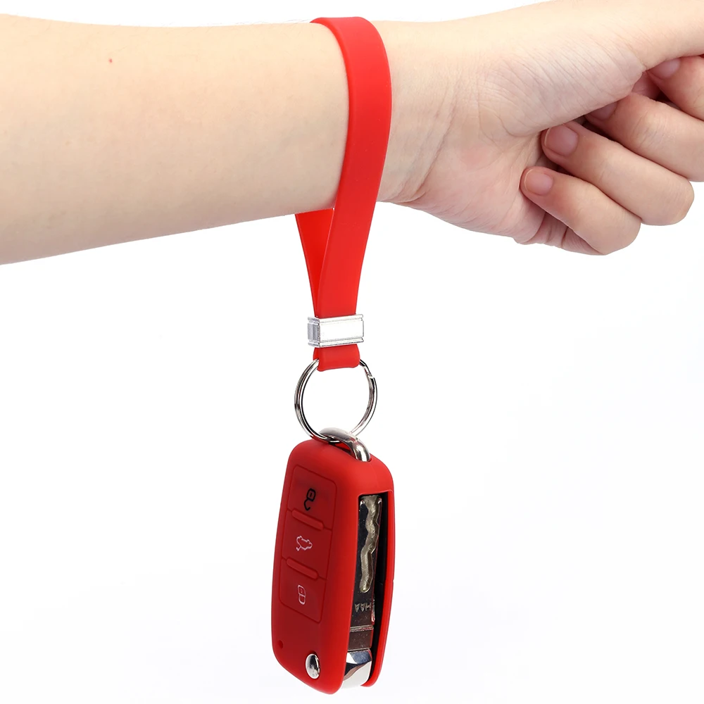 Брелок на запястье из мягкого силикона экологически чистый по акционной цене |