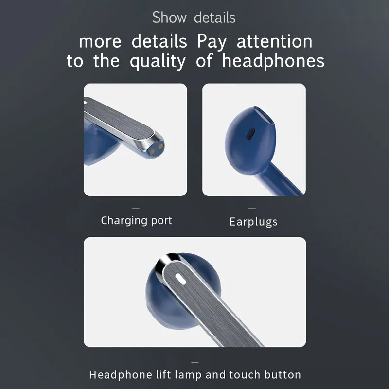 

New TWS Wireless Earphone J58 tws HD Call HIFI Sound Super Bass Bluetooth 5.0 Auto Matching Low Latency Mini Earbuds Touch