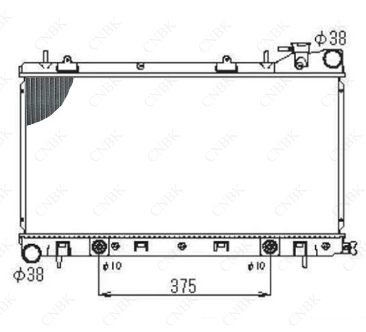 Радиатор для Subaru Fuji Forester SF5 SF9 Wing Leopard Impreza GC1 GC2 Gc8 алюминиевый пластиковый
