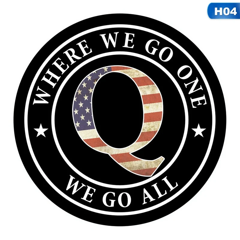 2020 Новый мультяшный Американский QANON WWG1WGA домашний ПВХ самодельный автомобильный