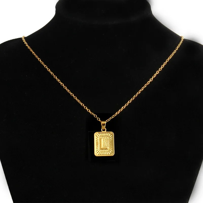 

Trendy Vintage Stainless Alloy Chain Necklace Carved Letter Friends Fans Gifts Cool KoreanChoker Necklace for Women Men