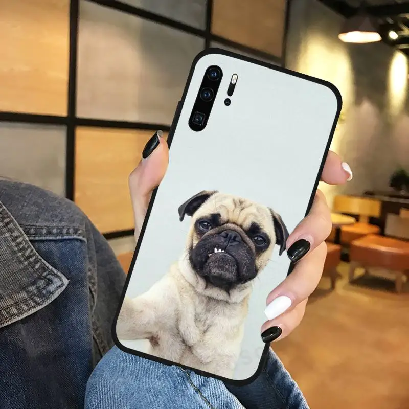 

Carlino Pug Dog Puppy Phone Case For Huawei Mate 10 20 Lite Pro Nova 5t Honor 8a 8x 9x 20 10 10i