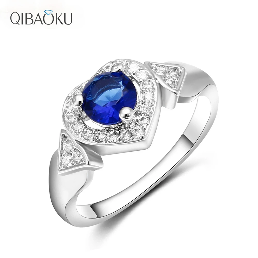 

Heart Rings New Fashion Jewelry for Women Unique Gift Nickel Free CZ Cubic Zirconia Engagement Rings Jewelry