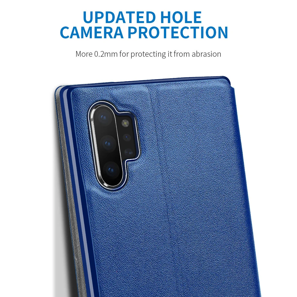 X-Level кожаный чехол-держатель для samsung Galaxy Note 10 plus ультра тонкий флип-чехол для телефона для samsung Note 10 чехол Note10