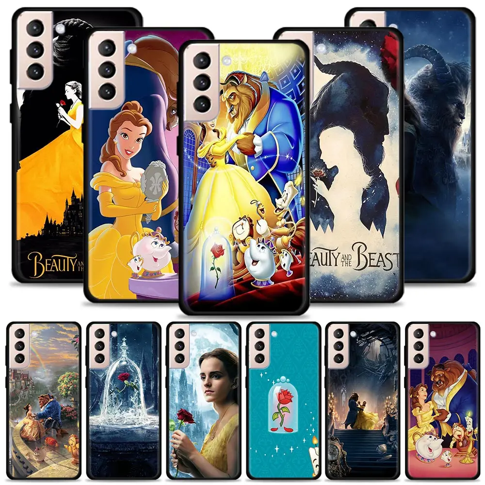 

Disney Beauty And Beast Case For Samsung Note 20 Ultra 5G 10 S21 Plus 10 Lite 9 8 S21 FE Silicone Soft Bags Cover Coque