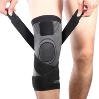 knee brace compression sleeve with strap for best support pain relief for sports running