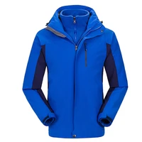 2 in 1 ski jacket men super warm skiing snowboard jackets windproof waterproof breathable snow coats winter jacket for men