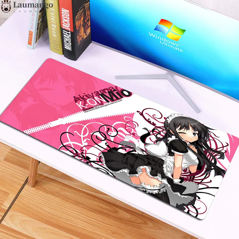 

Super size 3mm/4mm thicken Mousepad Anti-slip Gaming Mouse Mat with Locking Edge K-On Natural Rubber Mouse Pad for game gamer