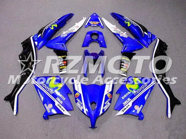 

New Complete Motorcycle Fairings Kit for YAMAHA TMAX530 Tmax 530 2017 2018 2019 T-MAX tmax530 17 18 19 Cool Movistar
