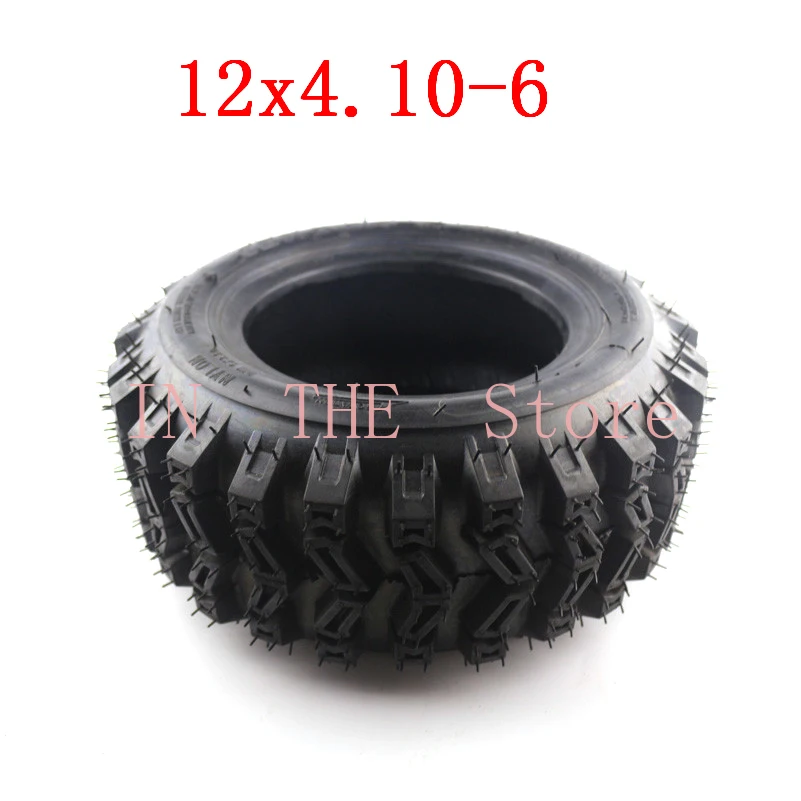 Lightning отгрузки 12x4.10-6 вакуумных шин ATV Quad Go Kart 47cc 49cc не сужающийся книзу массивный 4