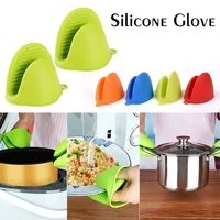 kitchen cooking microwave oven mitt insulated non slip silicone gloves oven heat insulated finger gloves