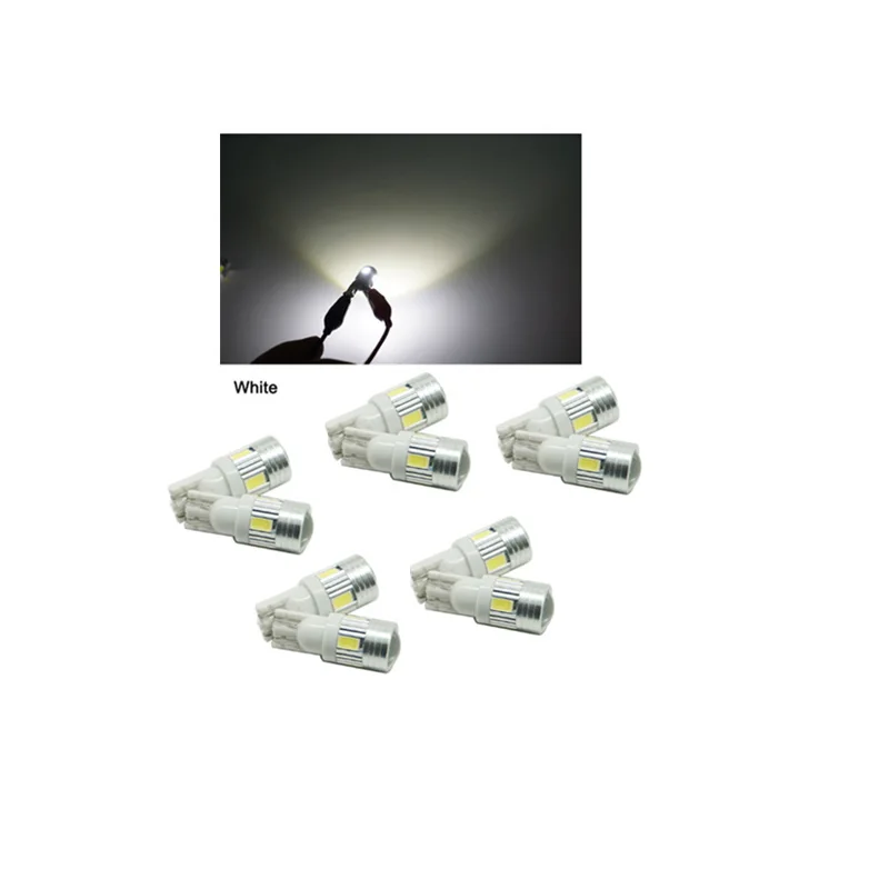 10pcs 2xFor Jeep Renegade светодиодный указатель поворота парковочная лампа крышка для Jeep Renegade аксессуары неполярность T10 светодиодный лампы - Испускаемый цвет: 10pcs