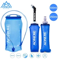aonijie soft flask water bottle folding collapsible water bags tpu free for running hydration pack waist bags sd0910 250500ml
