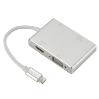 4 in 1 usb 3 1 usb c type c to vga dvi usb 3 0 adapter cable for laptop apple usb c hub splitter