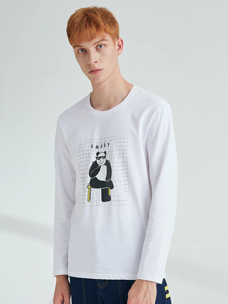 Pioneer Camp новая панда графическая Длинная Футболка мужская белая Аниме хлопок