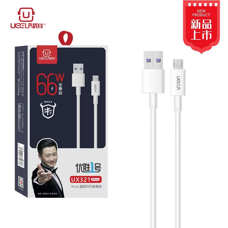 

Кабель UEELR Micro USB, быстрое зарядное устройство, мини USB кабель для телефона QC3.0 66 Вт, шнур для зарядки и передачи данных, внешний аккумулятор, ка...