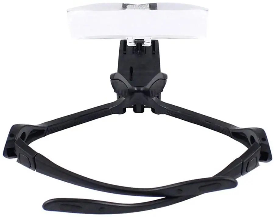 Оголовье лупа Ремонт глаз Лупа 2 светодиодный светильник 1 0/1 5/2 0/2 5/3 5x 5PC СТЕКЛО es