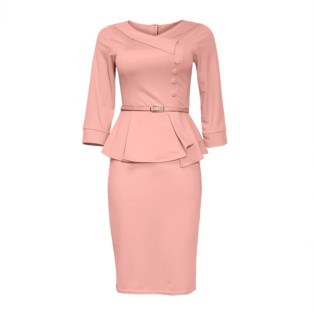 Новое поступление 2020 осеннее платье в африканском стиле с круглым вырезом и