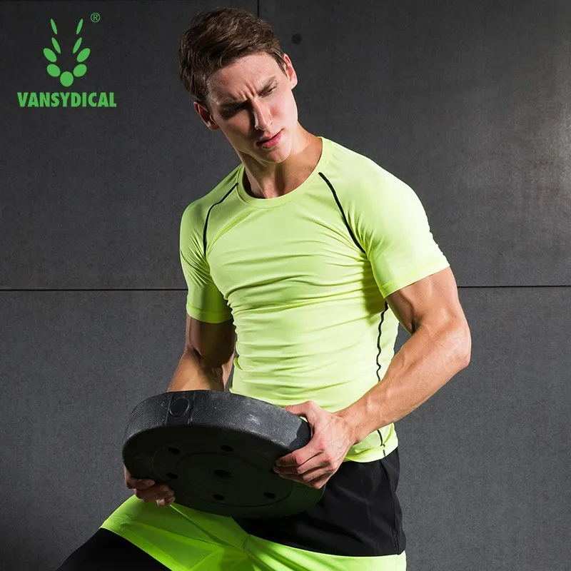 Мужские компрессионные рубашки OEM с коротким рукавом и базовым слоем колготки