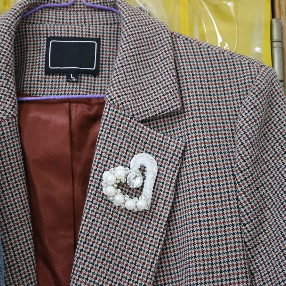 1 шт. вышитые бисером жемчужные нашивки в форме сердца для одежды пришивные