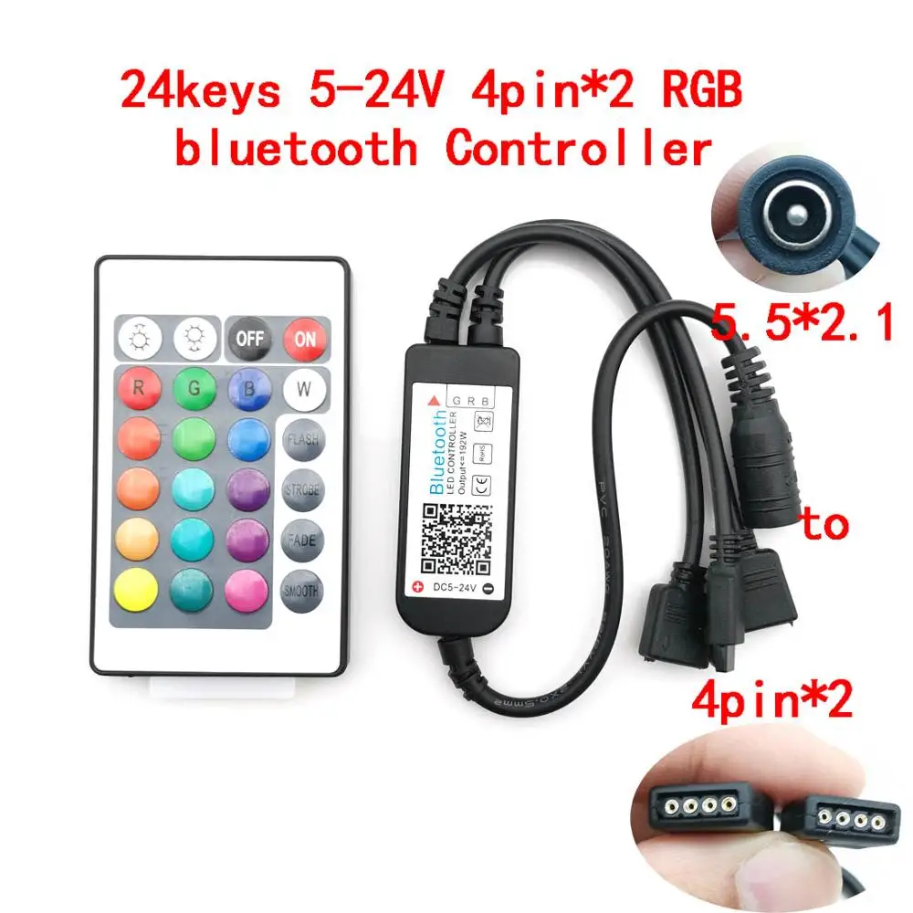 Домашний bluetooth Wifi RGB RGBW 24/44 кнопки инфракрасный пульт дистанционного управления