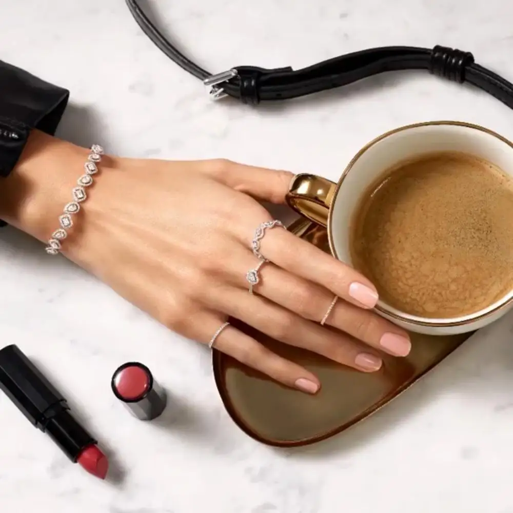 Jankelly на руку люксовый уникальный браслет кольцо Ювелирные наборы для женщин