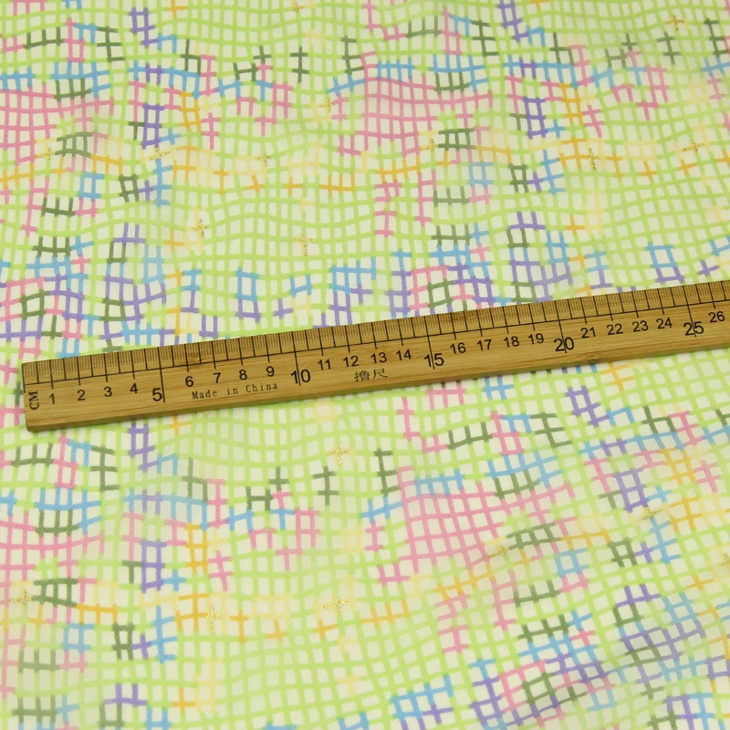 Цветной мини-клетчатый дизайн 100% шелк шифон прозрачная ткань SCF116 | Дом и сад