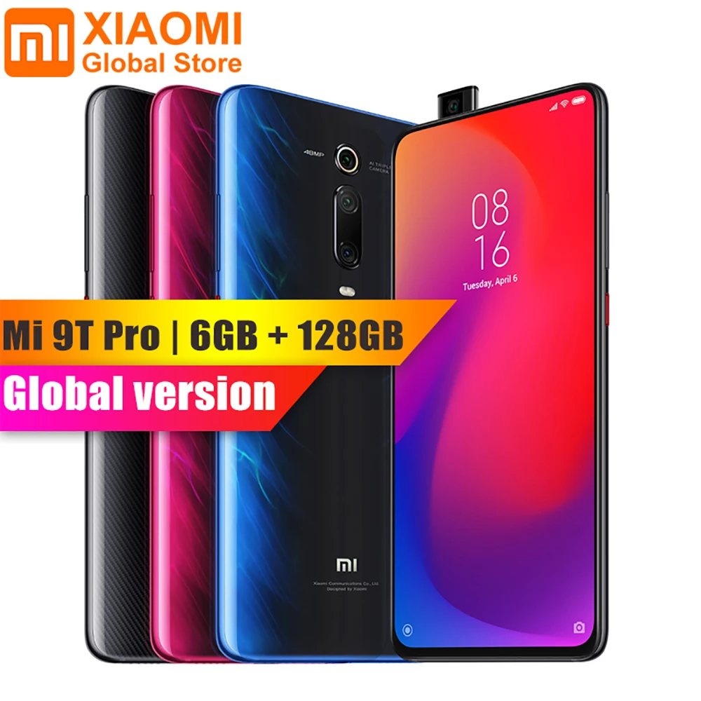 Оригинальная глобальная версия Xiaomi mi 9T Pro (Red K20 Pro) 6 ГБ ОЗУ 128 Гб ПЗУ мобильный