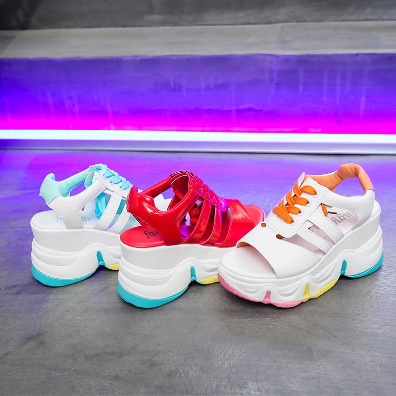 

Black Platform Sandals 2021 Summer Block Heels Clear Shoes Med Espadrilles Chunky High Outside Girls Medium New