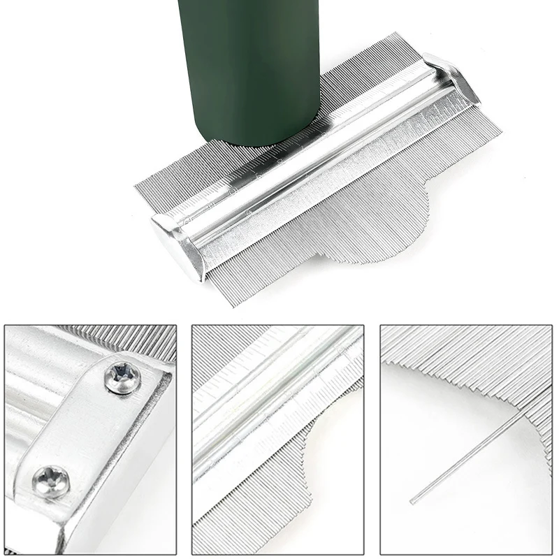 

Steel Contour Profile Gauge Multi-function Metal Contour Gauge Shape Duplicator Precisely Copy Irregular Shapes Measure Ruler