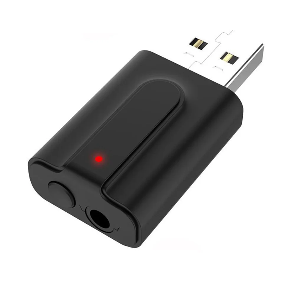 Useful Classic Hot Black Mini AUX Stereo USB Bluetooth 5.0 Transmitter Receiver 3.5mm Audio Adapter For Speakers Headphone | Электроника