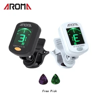 acouway guitar ukulele tuner violin bass electronic tuning tuner clip on chromatic tuner 360 degreerotate with 5 tuning model