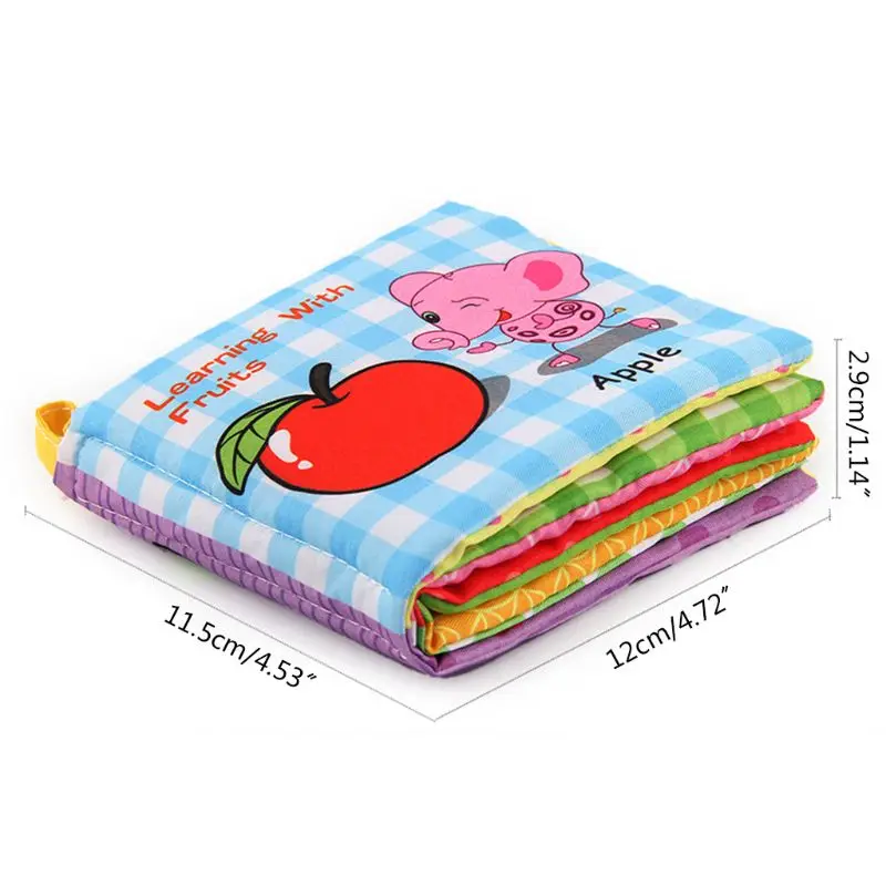 

4 Pcs Baby Soft Cloth Books Set Non-Toxic Soft Clothing Book Educational Toys